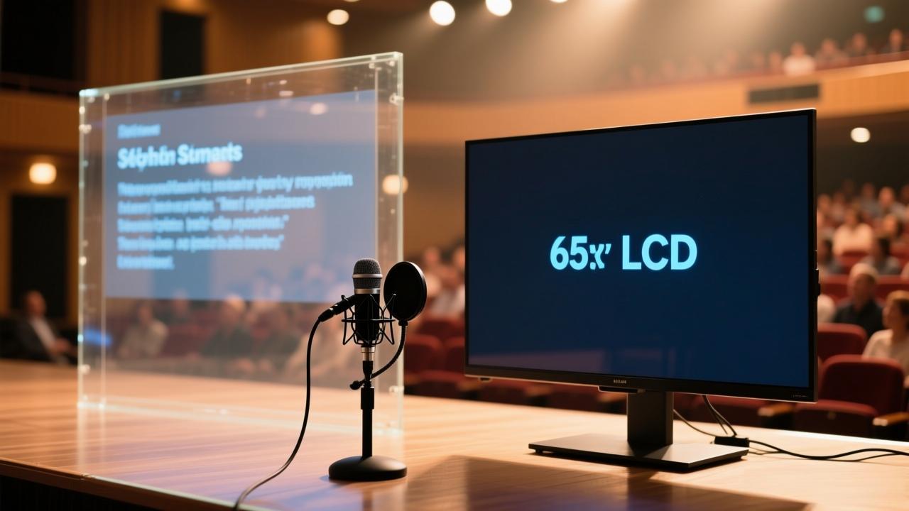 液晶电视与提词器